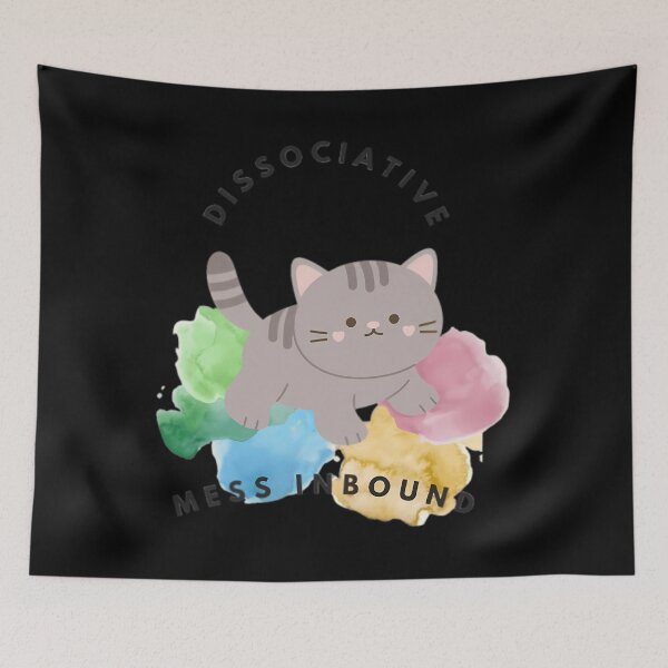Item preview, Dissociative Mess Inbound Cat designed and sold by qrfwhislu5.