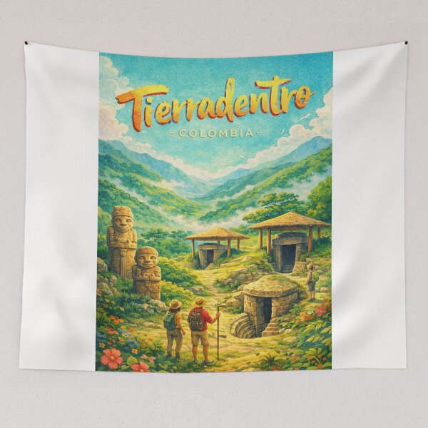 Item preview, Tierradentro Colombia – Ancient Burial Tombs and Pre-Columbian Statues in the Andes of Cauca Department designed and sold by Places On Earth.