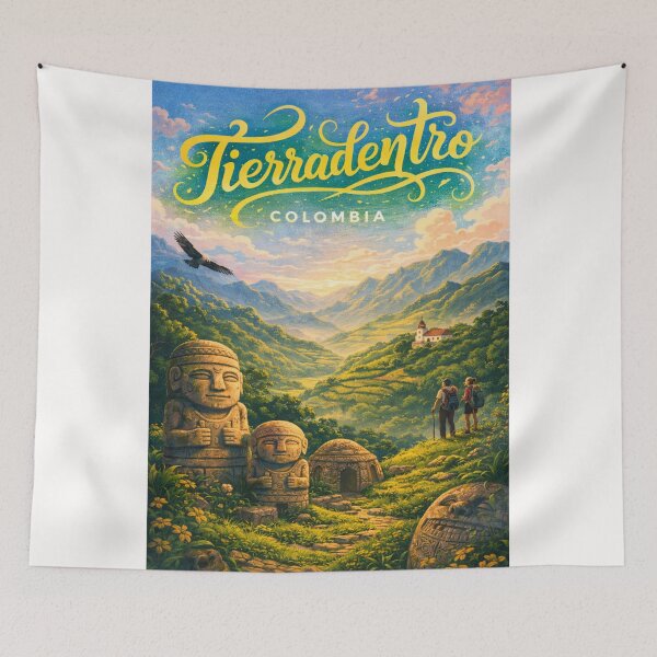 Item preview, Tierradentro Colombia – Prehistoric Stone Figures and Hypogea in the Green Mountains of Inzá designed and sold by Places On Earth.