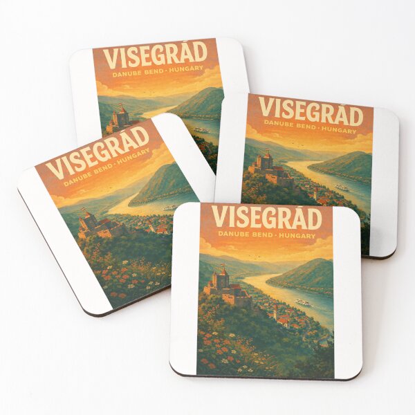 Item preview, Visegrád Hungary – Danube Bend Panorama with Visegrád Castle and Historic Townscape in Pest County designed and sold by Places On Earth.