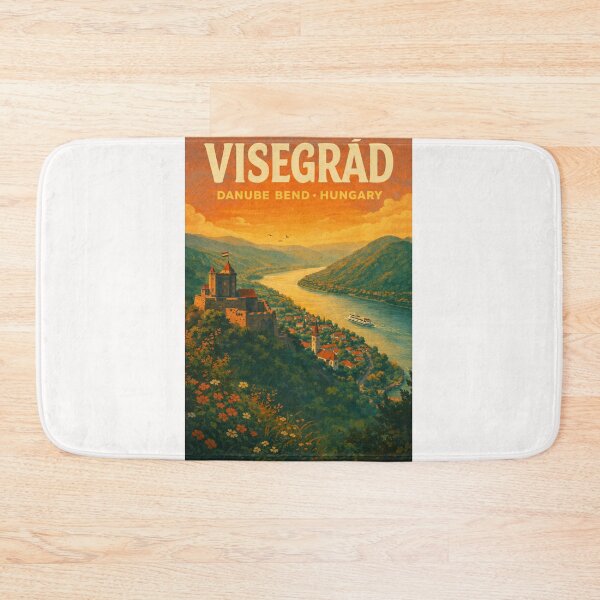 Item preview, Visegrád Hungary – Danube Bend Panorama with Visegrád Castle and Historic Townscape in Pest County designed and sold by Places On Earth.