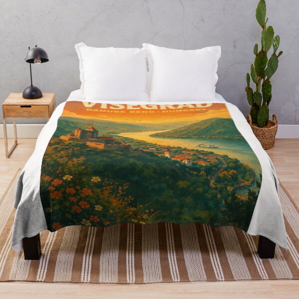 Item preview, Visegrád Hungary – Danube Bend Panorama with Visegrád Castle and Historic Townscape in Pest County designed and sold by Places On Earth.