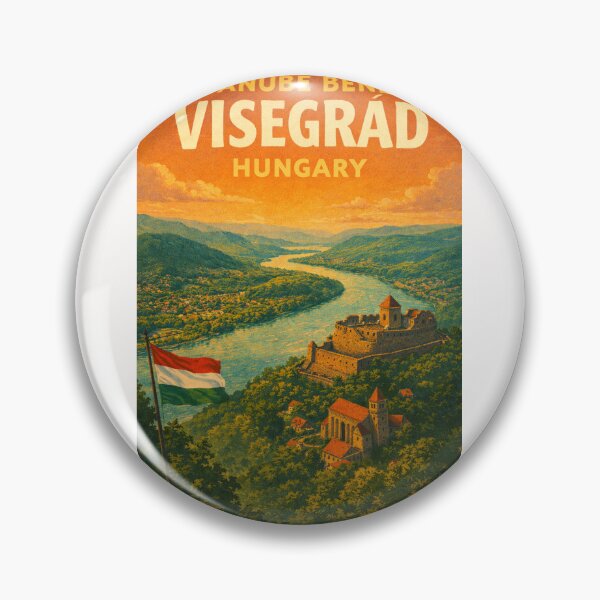 Item preview, Visegrád Hungary – Castle Overlooking the Danube River Amid Pilis Mountains in Central Hungary designed and sold by Places On Earth.