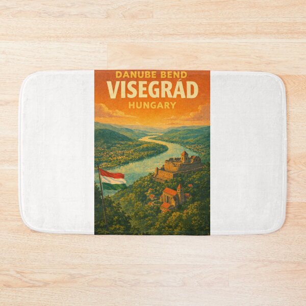 Item preview, Visegrád Hungary – Castle Overlooking the Danube River Amid Pilis Mountains in Central Hungary designed and sold by Places On Earth.
