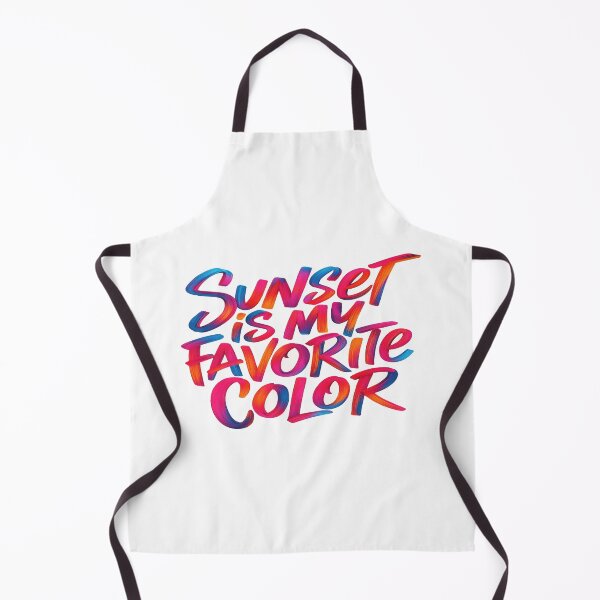 Item preview, Sunset Quote Aesthetic Art – Vibrant Brush Lettering “Sunset Is My Favorite Color” Inspirational Design designed and sold by Bright Nest Studio.