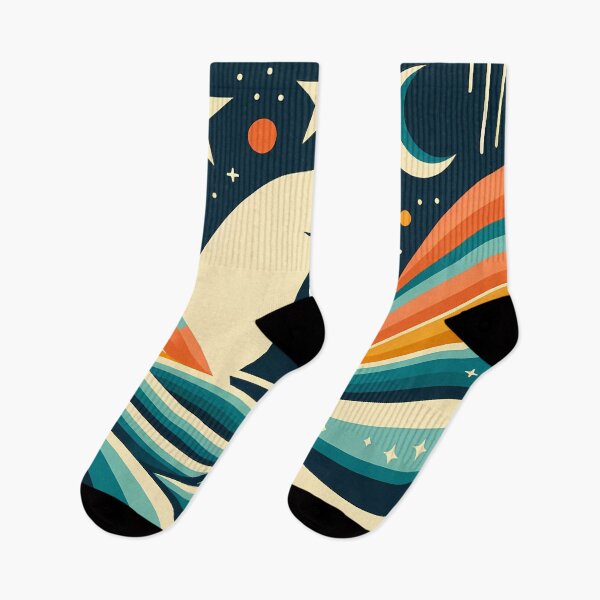 Item preview, Sailboat at Night with Gradient Waves designed and sold by InkSmithery.