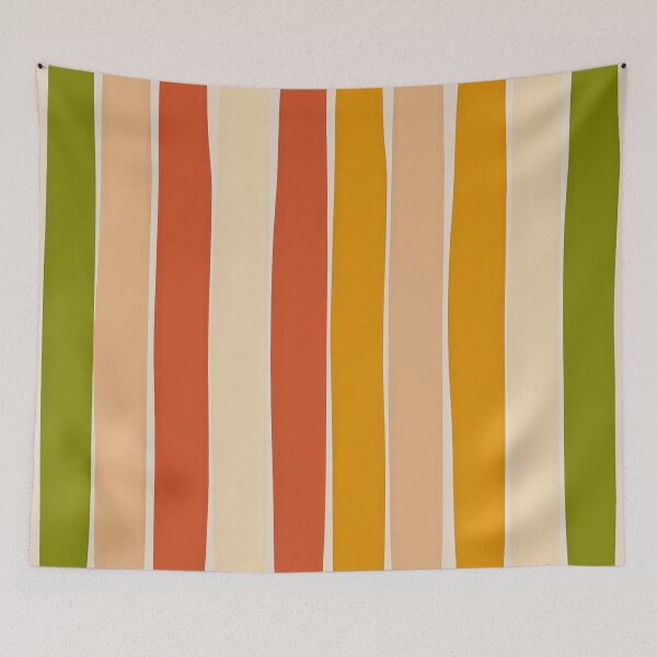 Item preview, Mid-Century Modern Vertical Stripe Pattern | Retro Earth Tone Seamless Design designed and sold by Tamas Das.