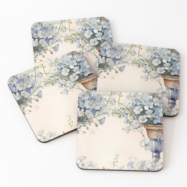 Item preview, Romantic Gypsophila Floral Repeat for Home Decor designed and sold by sana designer.