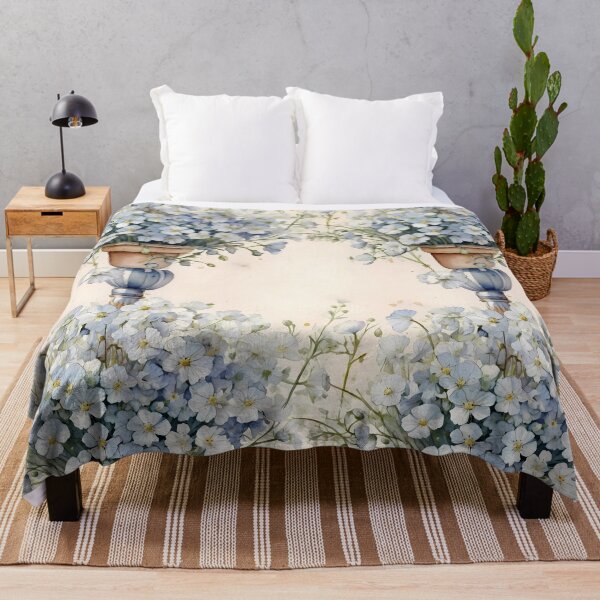 Item preview, Romantic Gypsophila Floral Repeat for Home Decor designed and sold by sana designer.