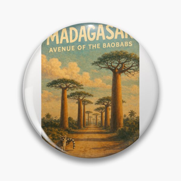 Item preview, Madagascar – Avenue of the Baobabs with Ring-Tailed Lemurs in Menabe Region Near Morondava designed and sold by Places On Earth.