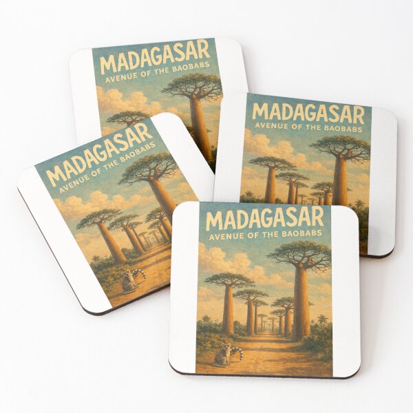 Item preview, Madagascar – Avenue of the Baobabs with Ring-Tailed Lemurs in Menabe Region Near Morondava designed and sold by Places On Earth.