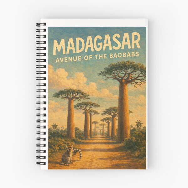 Item preview, Madagascar – Avenue of the Baobabs with Ring-Tailed Lemurs in Menabe Region Near Morondava designed and sold by Places On Earth.