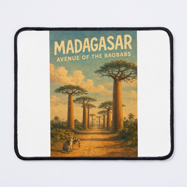 Item preview, Madagascar – Avenue of the Baobabs with Ring-Tailed Lemurs in Menabe Region Near Morondava designed and sold by Places On Earth.