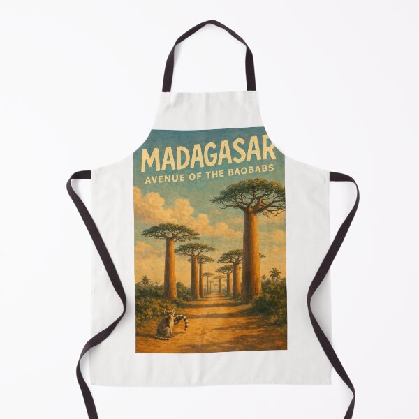 Item preview, Madagascar – Avenue of the Baobabs with Ring-Tailed Lemurs in Menabe Region Near Morondava designed and sold by Places On Earth.