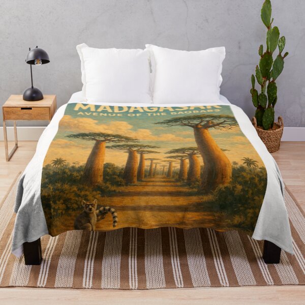 Item preview, Madagascar – Avenue of the Baobabs with Ring-Tailed Lemurs in Menabe Region Near Morondava designed and sold by Places On Earth.