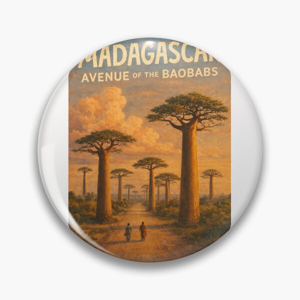 Item preview, Madagascar – Sunset at Avenue of the Baobabs in the Menabe Region Near Morondava and Kirindy designed and sold by Places On Earth.