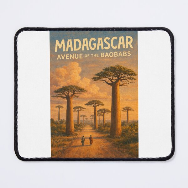 Item preview, Madagascar – Sunset at Avenue of the Baobabs in the Menabe Region Near Morondava and Kirindy designed and sold by Places On Earth.