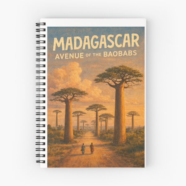 Item preview, Madagascar – Sunset at Avenue of the Baobabs in the Menabe Region Near Morondava and Kirindy designed and sold by Places On Earth.
