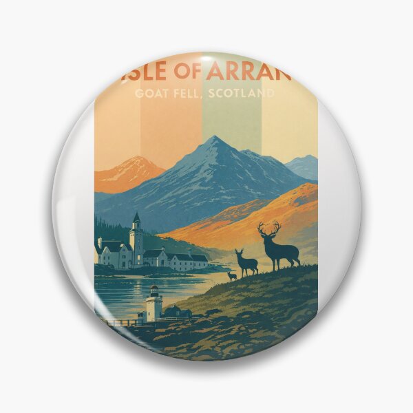 Item preview, Isle of Arran Scotland – Goat Fell and Brodick Bay with Highland Wildlife and Coastal Village in North Ayrshire designed and sold by Places On Earth.