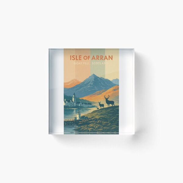 Item preview, Isle of Arran Scotland – Goat Fell and Brodick Bay with Highland Wildlife and Coastal Village in North Ayrshire designed and sold by Places On Earth.