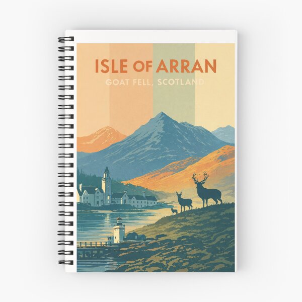 Item preview, Isle of Arran Scotland – Goat Fell and Brodick Bay with Highland Wildlife and Coastal Village in North Ayrshire designed and sold by Places On Earth.