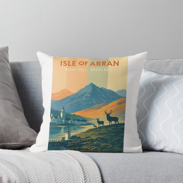 Item preview, Isle of Arran Scotland – Goat Fell and Brodick Bay with Highland Wildlife and Coastal Village in North Ayrshire designed and sold by Places On Earth.