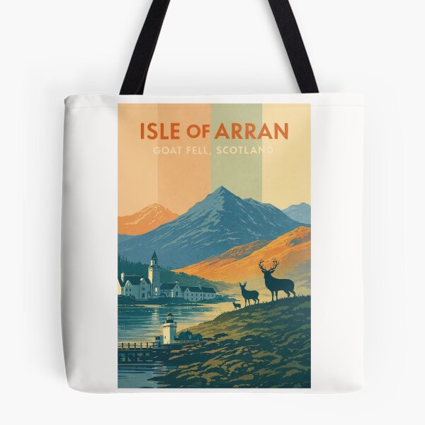 Item preview, Isle of Arran Scotland – Goat Fell and Brodick Bay with Highland Wildlife and Coastal Village in North Ayrshire designed and sold by Places On Earth.