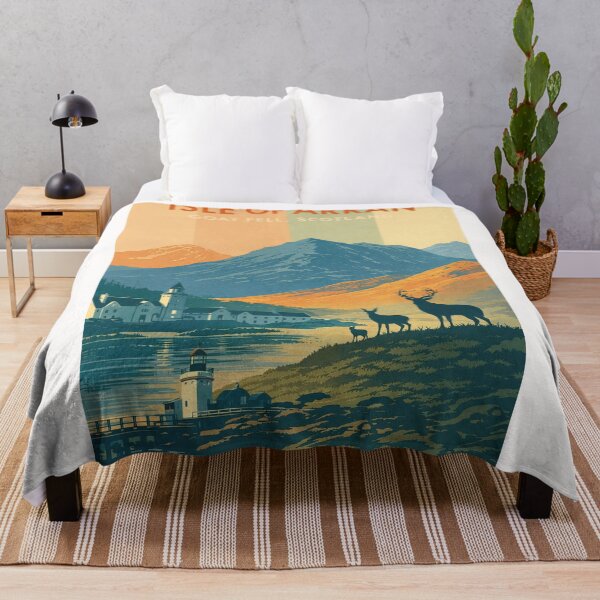 Item preview, Isle of Arran Scotland – Goat Fell and Brodick Bay with Highland Wildlife and Coastal Village in North Ayrshire designed and sold by Places On Earth.