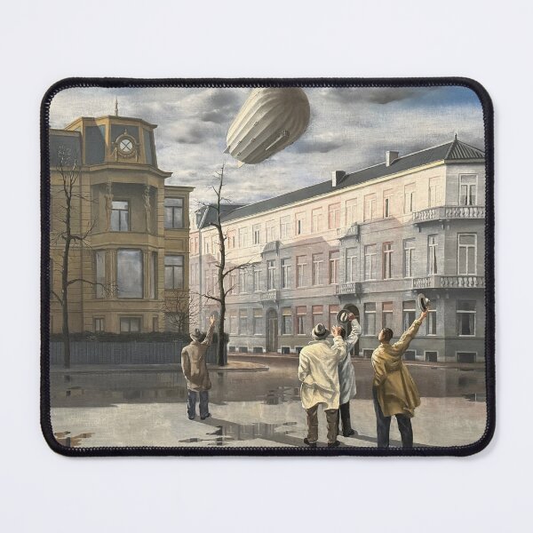 Item preview, Magic Realistic painting The Zeppelin by Carel Willink designed and sold by Photopat.