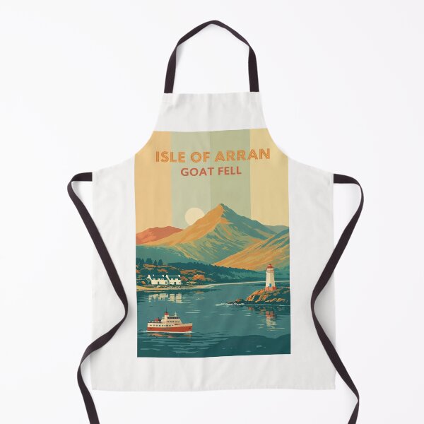 Item preview, Isle of Arran Scotland – Sunset Over Goat Fell and Brodick Bay with Lighthouse and Coastal Scenery designed and sold by Places On Earth.