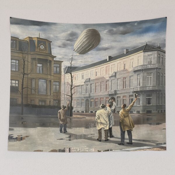 Item preview, Magic Realistic painting The Zeppelin by Carel Willink designed and sold by Photopat.