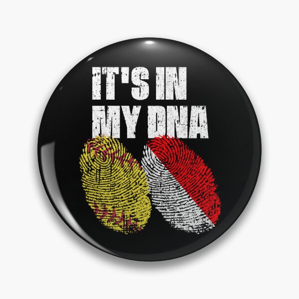 Item preview, IT'S IN MY DNA Softball - Indonesia Flag Fingerprint  designed and sold by CosmoKitsch.