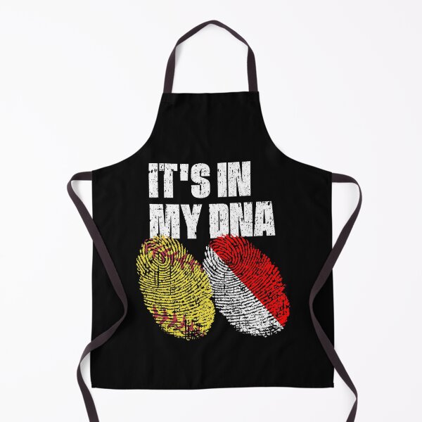 Item preview, IT'S IN MY DNA Softball - Indonesia Flag Fingerprint designed and sold by CosmoKitsch.