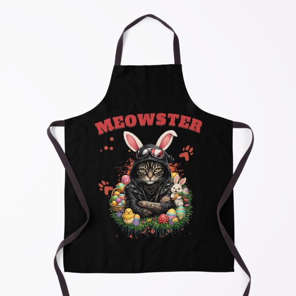 Item preview, Easter Cat Meowster - Biker Kitty Bunny Ears - Edgy Holiday Styl designed and sold by ZuToMi.