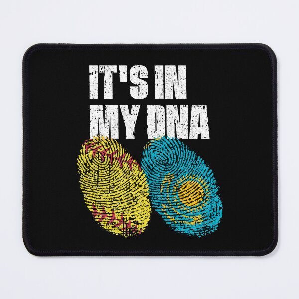 Item preview, IT'S IN MY DNA Softball - Kazakhstan Flag Fingerprint designed and sold by CosmoKitsch.