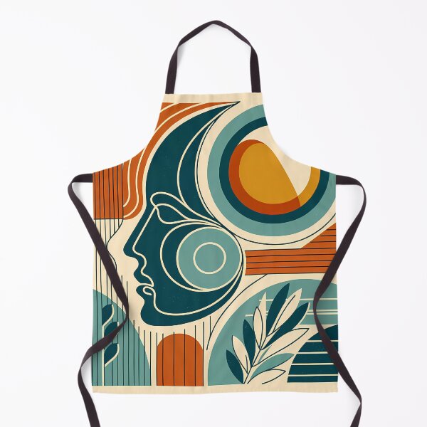 Item preview, Abstract Line Face with Geometric Shapes designed and sold by InkSmithery.