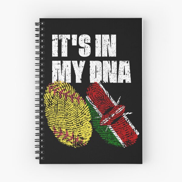 Item preview, IT'S IN MY DNA Softball - Kenya Flag Fingerprint  designed and sold by CosmoKitsch.