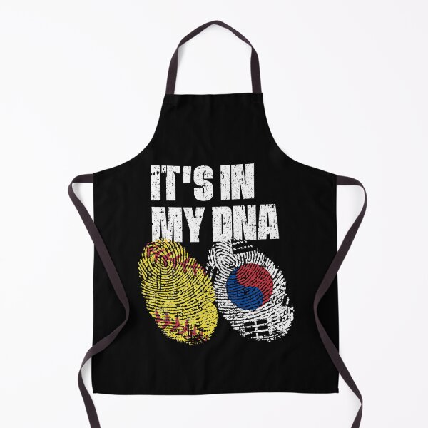 Item preview, IT'S IN MY DNA Softball - Korea Flag Fingerprint designed and sold by CosmoKitsch.