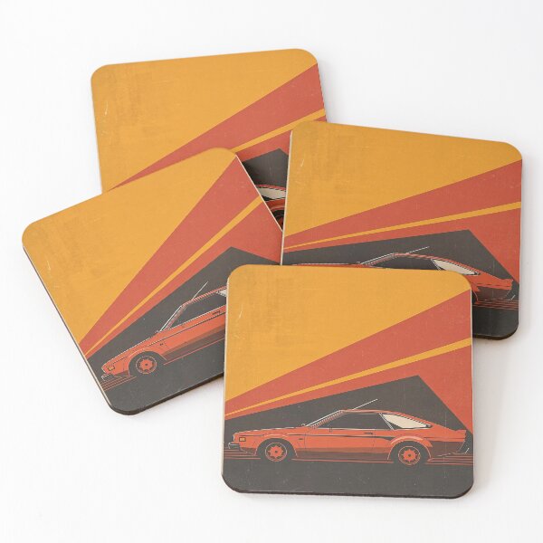 Item preview, Wedge Era Legend - 70s Rally Geometry - Minimalist Automotive Silhouett designed and sold by Paddock Palette.