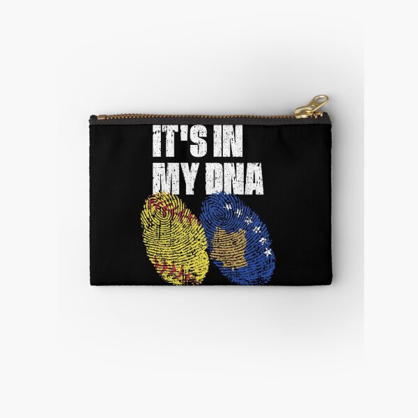 Item preview, IT'S IN MY DNA Softball - Kosovo Flag Fingerprint  designed and sold by CosmoKitsch.