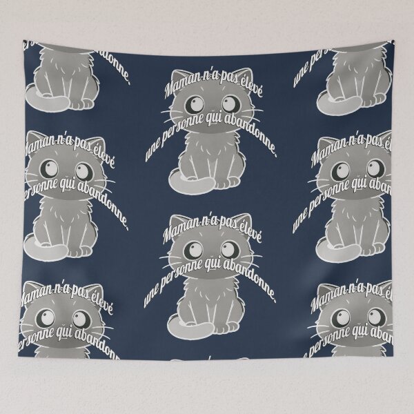 Item preview, Sad cat – Mom didn't raise you to abandon you! designed and sold by Alan-David.