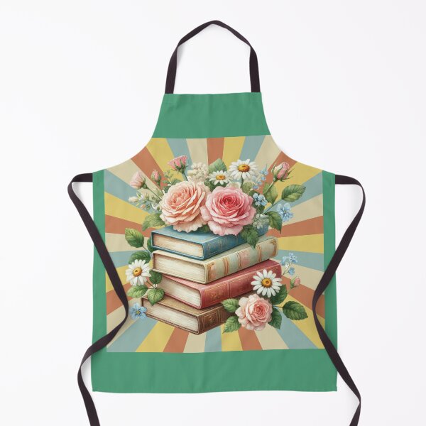 Item preview, Vintage books with flowers designed and sold by Rbnano.