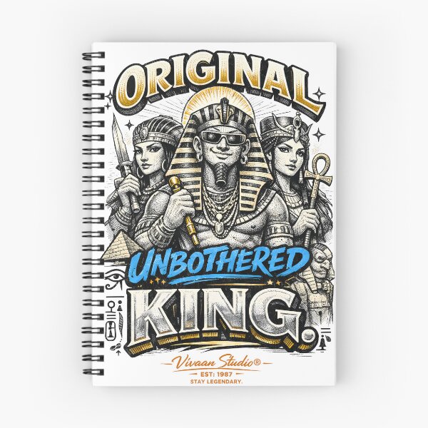 Item preview, Original Unbothered King Egyptian Pharaoh Menkaure Triad Art - Vintage Urban Streetwear Egyptian Aesthetic Design by Vivaan Studio. designed and sold by Vivaan Studio.