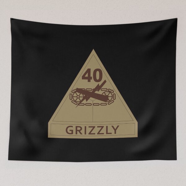 Item preview, Army - SSI - 40th Armored Division w Name Tape - Subdued Desert X 300 designed and sold by Military Insignia Products.