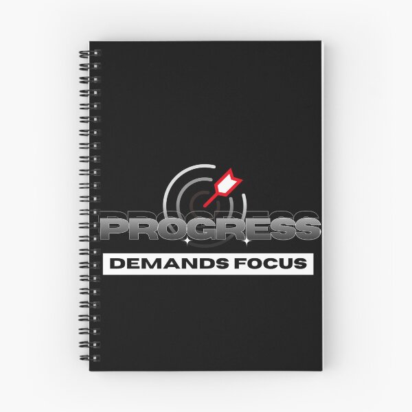 Item preview, Progress Demands Focus Quote designed and sold by Thinkora.
