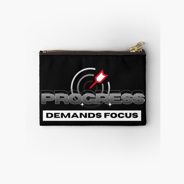Item preview, Progress Demands Focus Quote designed and sold by Thinkora.