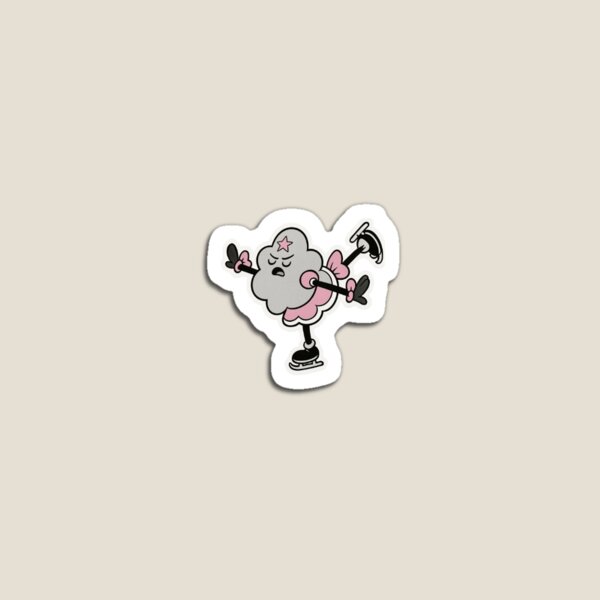 Item preview, “Star‑Spun Skater: Cloudy Little Dynamo Owning the Ice With Cosmic Attitude” designed and sold by Print Fiction.