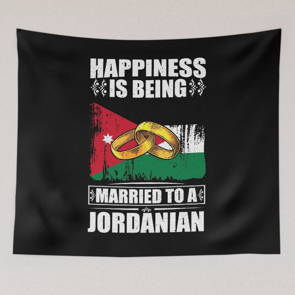 Item preview, Happiness Is Being Married To A Jordanian   designed and sold by GabbyKash.
