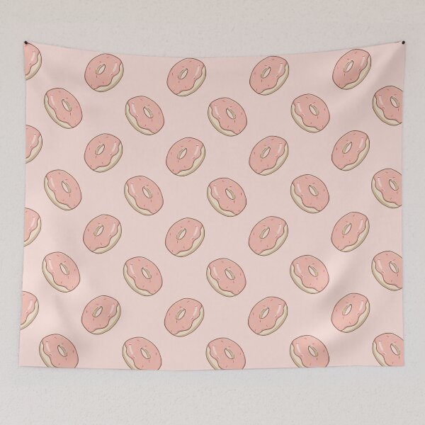 Item preview, Pink Donut Pattern designed and sold by The Innocent Ghost Project.