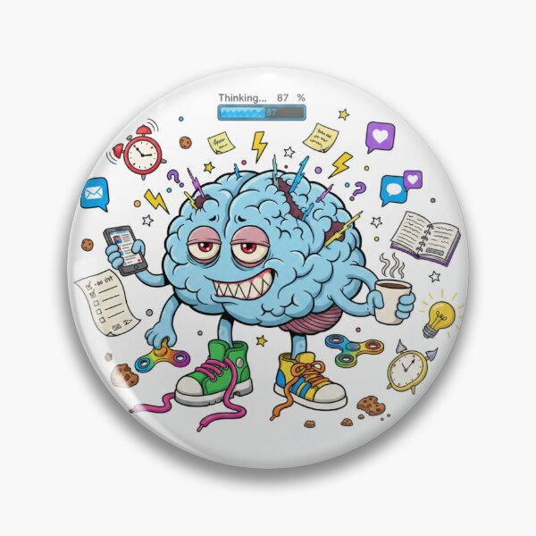 Item preview, Funny ADHD Shirt .My Brain Has Too Many Tabs Open .Neurodivergent Humor Tee designed and sold by Dasun  Max.